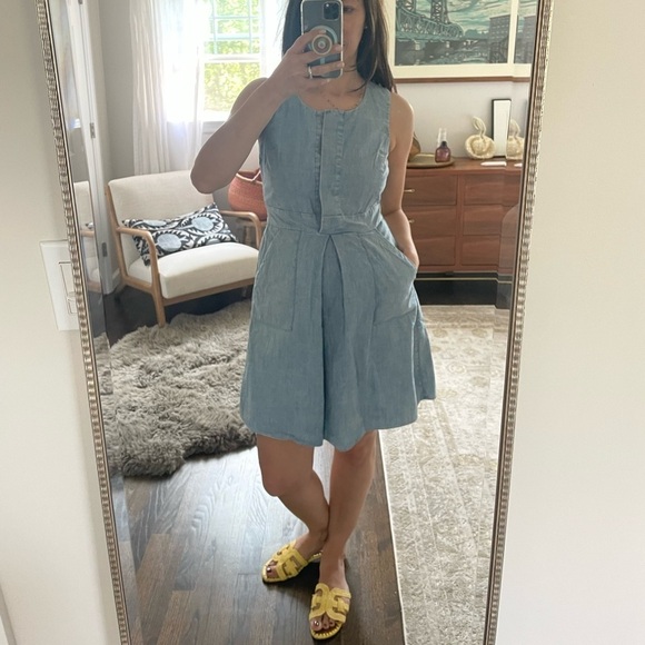 J Crew Blue Chambray Dress - Picture 12 of 12